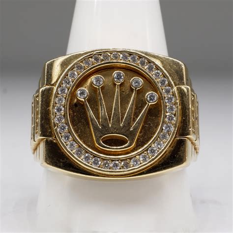 men's gold Rolex ring